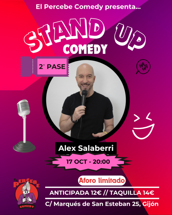 Alex Salaberri en Cafeteria Bar El Percebe Comedy (segundo pase)