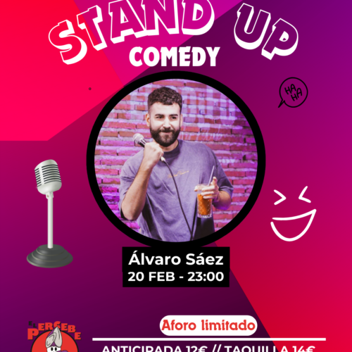 Post Alvaro Álvaro Sáez en Cafeteria Bar El Percebe Comedy