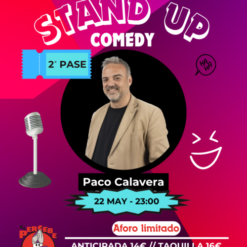 Viernes 23:00 Paco Calavera en Cafeteria Bar El Percebe Comedy (Viernes 23:00)