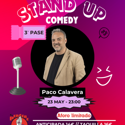 Sabado 23:00 Paco Calavera en Cafeteria Bar El Percebe Comedy (Sábado 23:00)